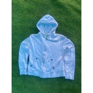 BFL Full Zip Up Hoodie Embroidered Back Graphic Casual Comfy Medium